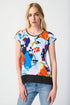 Joseph Ribkoff Top aus Georgette in Trapezsilhouette mit Faceprint